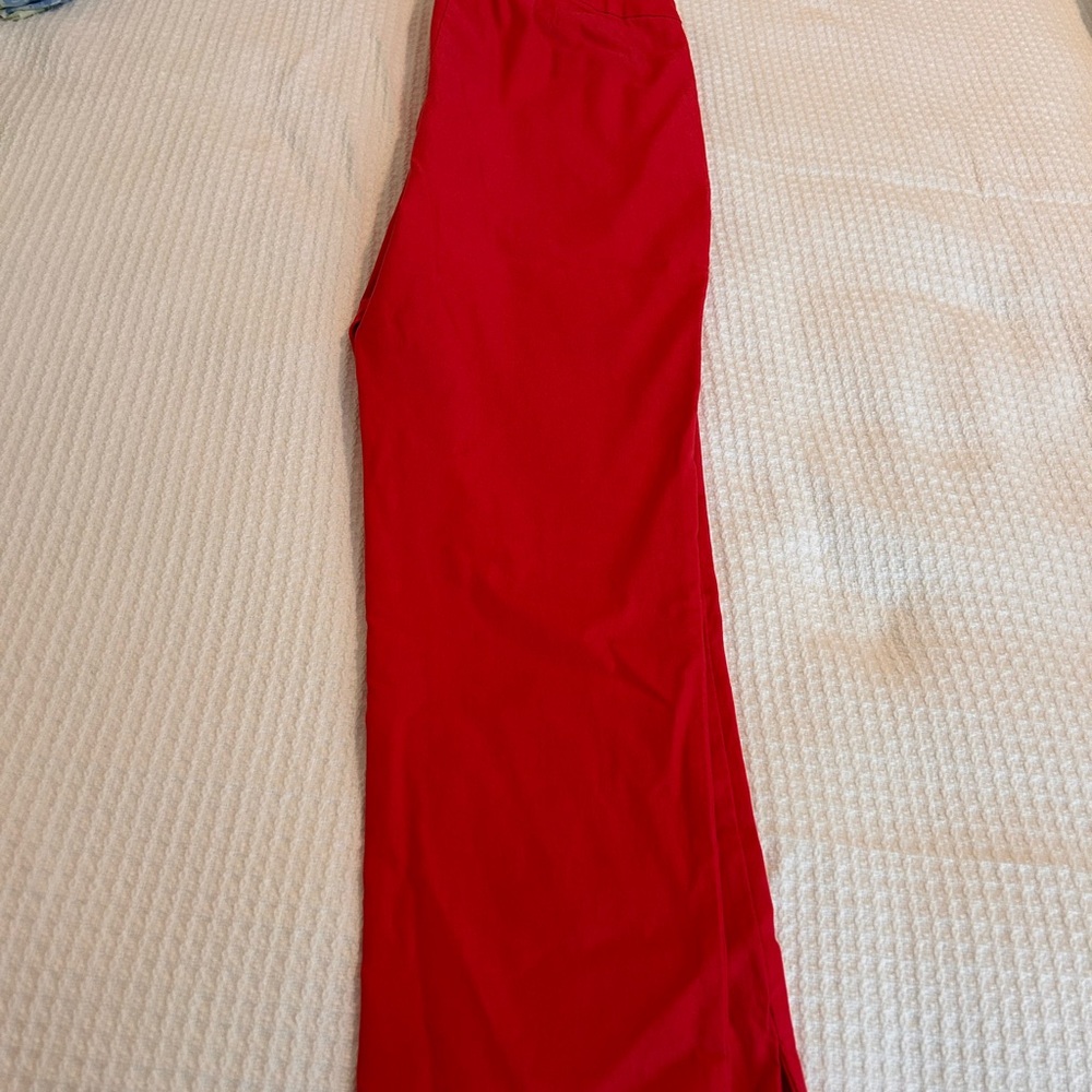 Chico's Vibrant Red Ankle Pants